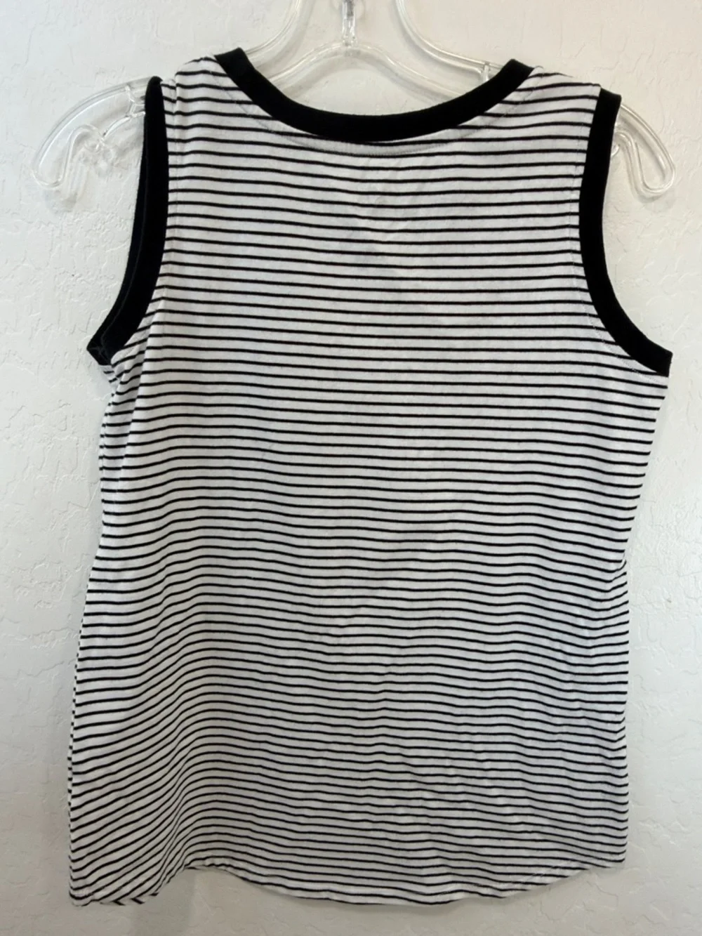 Disney Womens Glitter Gold Tinker Bell Neverland Striped Ringer Tank Top Black L